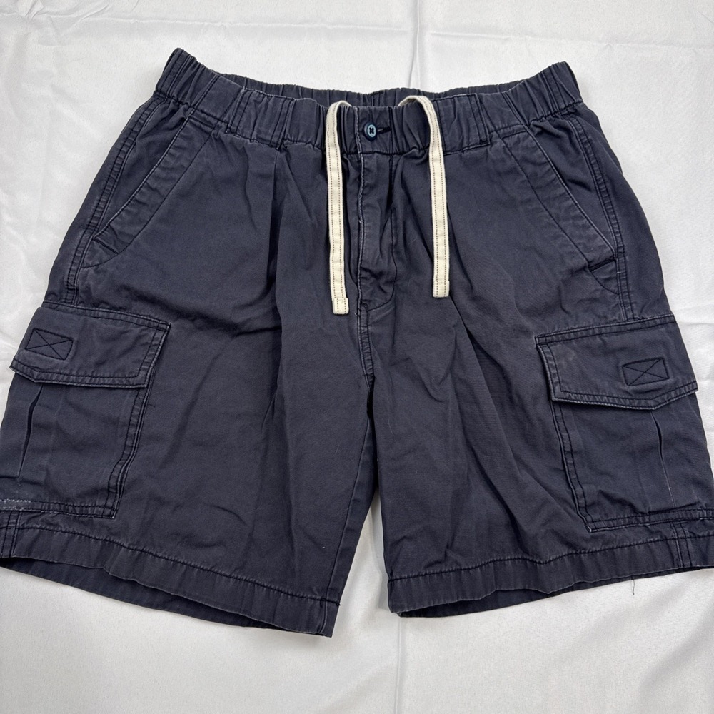 Tommy Bahama Shorts Mens MEDIUM NAVY Largo Cargo Shorts Drawstring Cotton